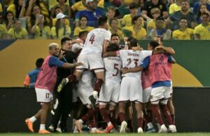 Venezuela dio el campanazo al empatarle a Brasil en Cuiabá 1-1