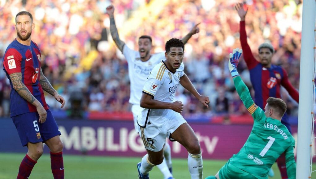 El Madrid hizo daño en Cataluña y venció al Barcelona 2-1 en el Derbi de España