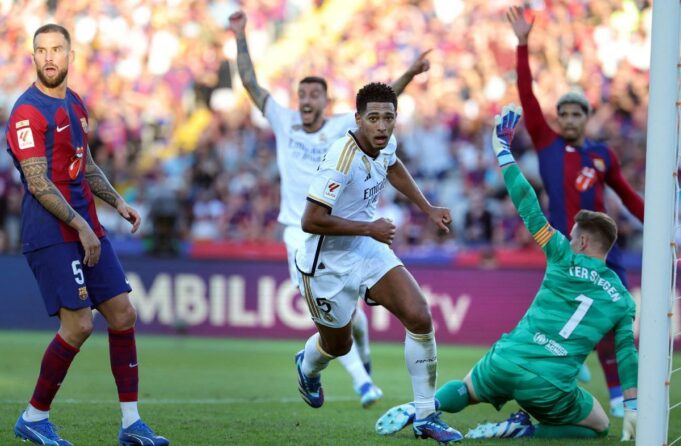 El Madrid hizo daño en Cataluña y venció al Barcelona 2-1 en el Derbi de España