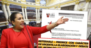 Digna Calle reitera pedido de priorizar y debatir el retiro de las 4 UIT de la AFP