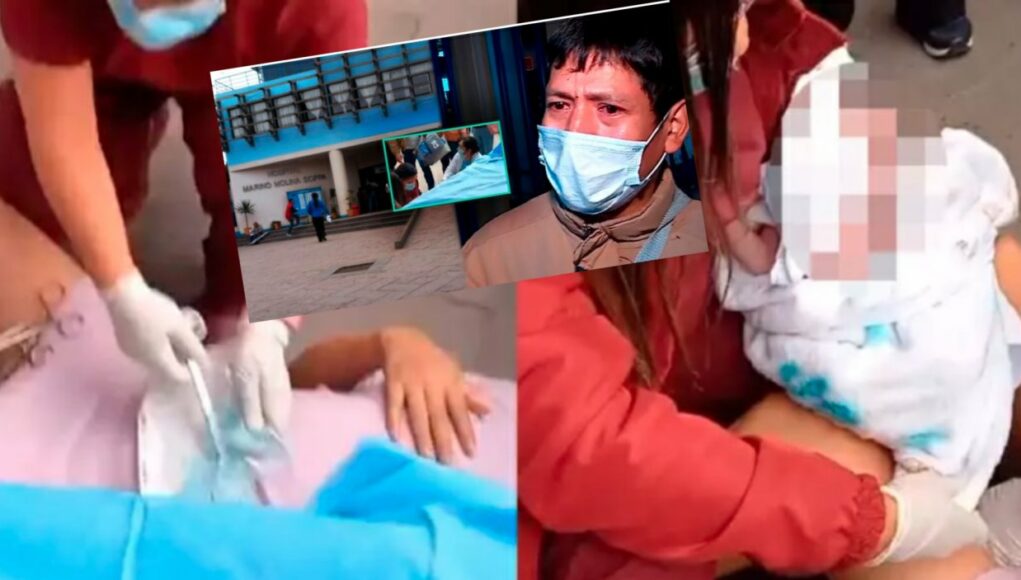 Madre dio a luz en puerta de hospital debido a la falta de atención: «Mi bebé cayó al suelo»(VIDEO)