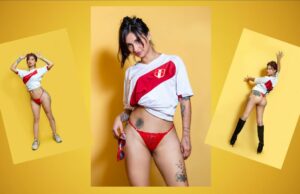 Juliet Rodríguez alienta a la blanquirroja y da todo su amor a la selección