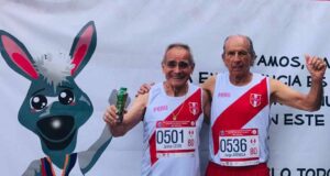 Capote peruano en el Sudamericano Máster de Atletismo