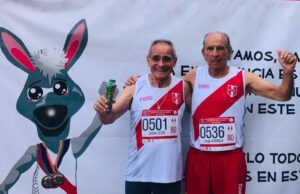 Capote peruano en el Sudamericano Máster de Atletismo