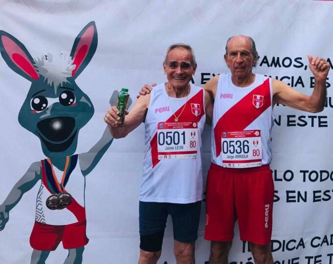 Capote peruano en el Sudamericano Máster de Atletismo