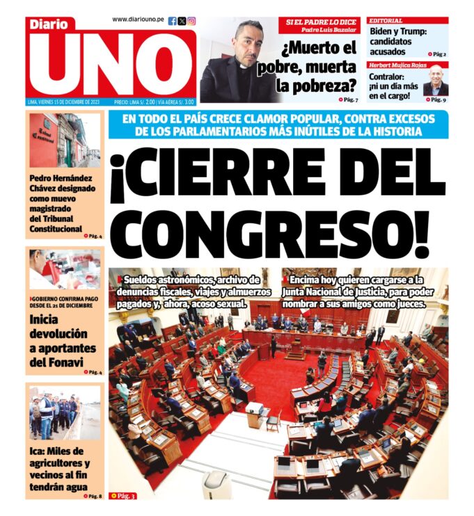 Edición del 15 de diciembre de 2023
