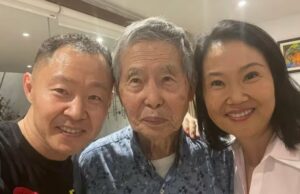 Alberto Fujimori:ex dictador paso al lado de sus hijos su primer día de libertad