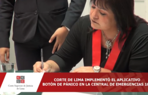 Corte de Lima implementa el aplicativo botón de pánico en la central de emergencias 105