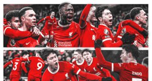 Liverpool el nuevo escolta del Arsenal al ganarle a Fulham 4-3
