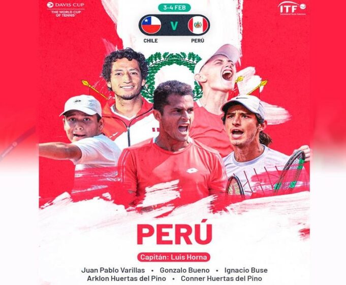 Se conoció el Team Perú para partido ante Chile por la Copa Davis