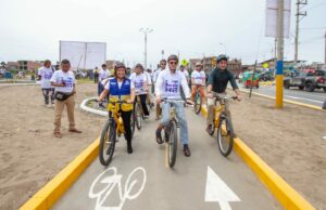 MML inaugura nuevas ciclovías que beneficiarán a más de 14 mil vecinos de Villa El Salvador