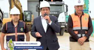 Defensa Civil del GORE Amazonas presenta maquinarias pesadas para cubrir emergencias