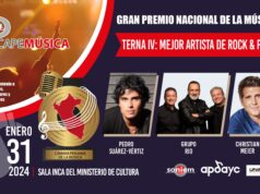 Pedro Suárez vertiz se disputa los premios Capemúsica