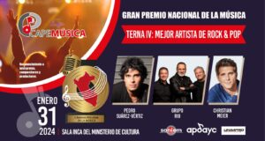 Pedro Suárez vertiz se disputa los premios Capemúsica