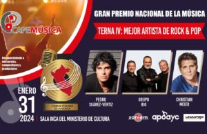 Pedro Suárez vertiz se disputa los premios Capemúsica