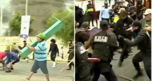 Pescadores artesanales de Chorrillos se enfrentan con palos y piedras a serenazgo en la Costa Verde