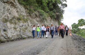 Gilmer Horna encabeza visita técnica para resolver con urgencia la problemática en el Sector El Aserradero tras terremoto de 2021