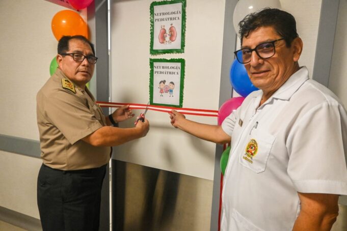 Director de Sanidad Policial inaugura nuevos consultorios de Neurología y Nefrología Infantil