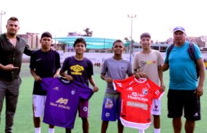 Jugadores de la seleccion del Rímac Sub-14 fue homenajeada en su distrito