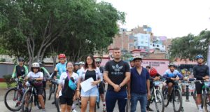 Con gran aceptación se llevó a cabo la bicicleteada «Rumbo al Cerro San Cristóbal»