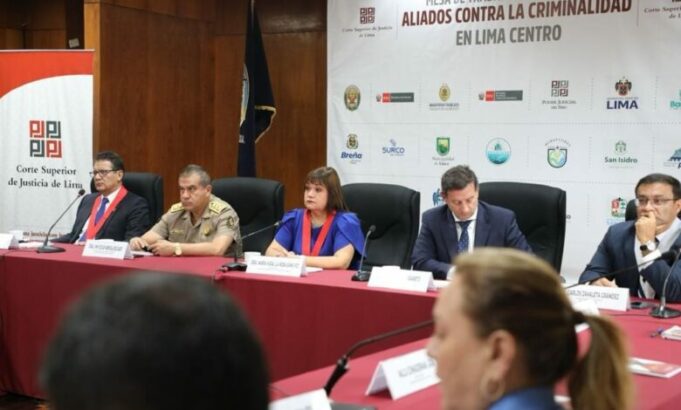 Corte Superior de Justicia de Lima lideró reunión contra la inseguridad