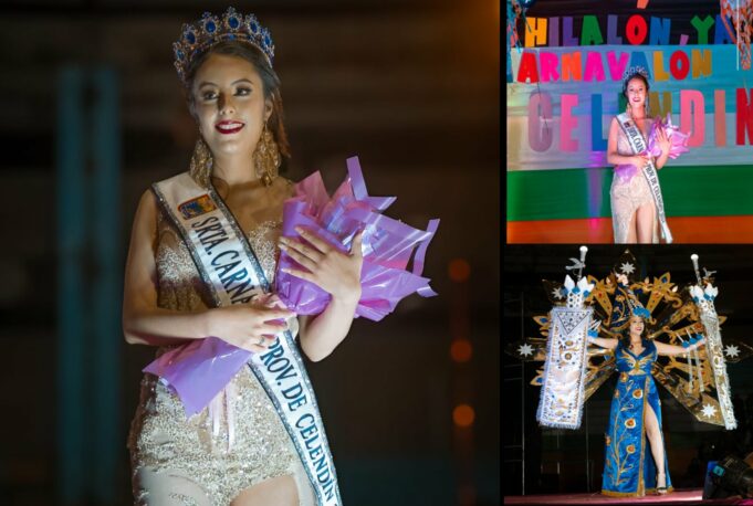 Perla Carrera Chávez, del barrio La Breña, fue coronada Srta. Carnaval del Recuerdo- Celendín 2024