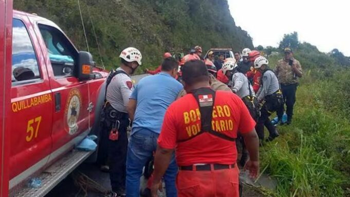 Despiste a barranco deja cuatro fallecidos y un desaparecido en Cusco