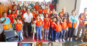 Niños se gradúan de minibrigadistas