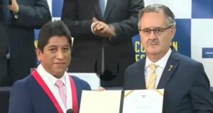 Marco Tulio Falconí jura como titular de la JNJ tras fallo del Tribunal Constitucional