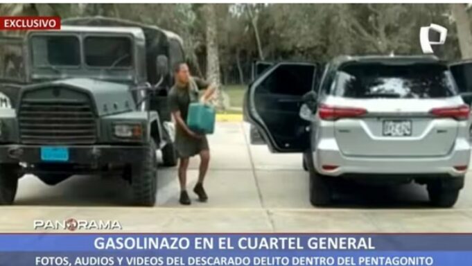 Nuevo ‘Gasolinazo’ en el Pentagonito: Comandante Jimmy Grández, fue grabado en vídeo sustrayendo gasolina perteneciente al Estado