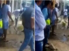 Piura: pobladores arrojan agua de desagüe al alcalde de Querecotillo en protesta por paralización de obras (VIDEO)