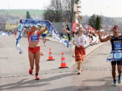 Atletas Evelyn Inga y César Rodríguez triunfaron en 20 km de marcha atlética en Eslovaquia