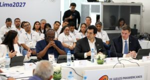 Comitiva de Panam Sports visitó el Legado Videna antes de elección del 12 de marzo