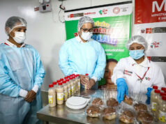 Ministro Demartini supervisó producción de alimentos para desayunos escolares