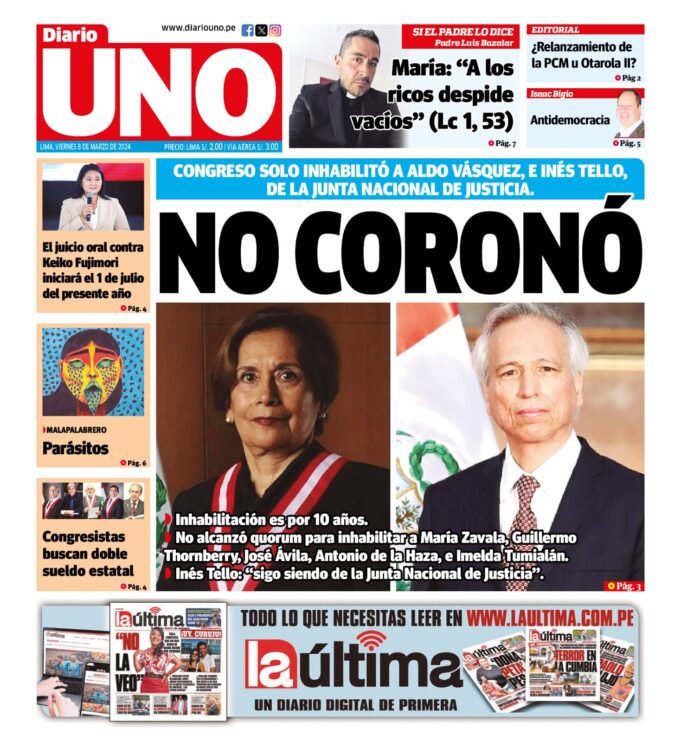 Edición del 8 de marzo de 2024