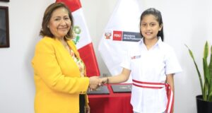 Niña del Callao se convierte en ministra de la Producción por un día