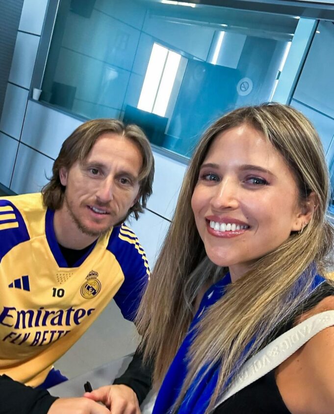 Anna Carina compartió con Luka Modric y el Real Madrid(VIDEO)