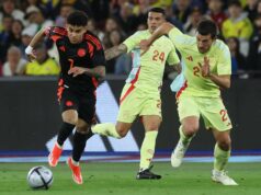 Colombia venció a España 1-0 en Londres y mantiene 20 partidos invicto