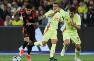 Colombia venció a España 1-0 en Londres y mantiene 20 partidos invicto