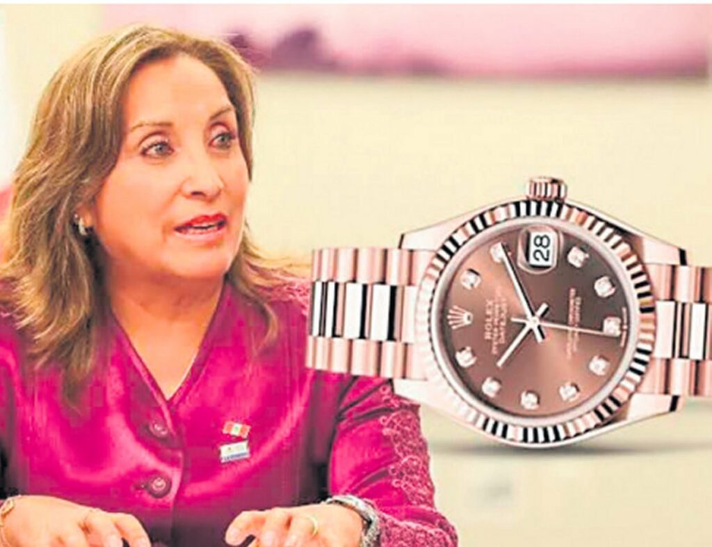 Todo indicaría que Rolex fue un regalo a Dina Boluarte por llegar a ...