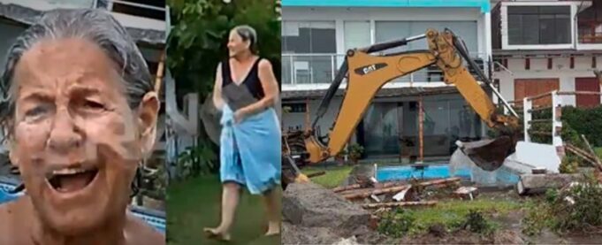 Susana Villarán: Municipalidad de Lurín tumba piscina de exalcaldesa por invadir espacio público