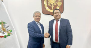 Gilmer Horna y alcaldes de Amazonas gestionan recursos ante el Ministerio de Defensa