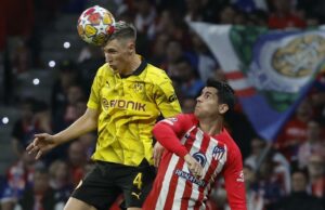Atlético de Madrid lo ganó en el final apretado al Dortmund 2-1