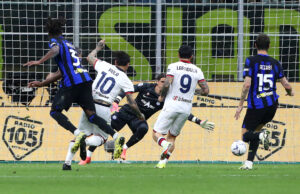 Lapadula dio pase para empate de Cagliari ante el Inter 2-2