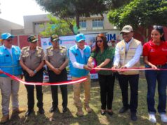 Inauguran moderno parque con mini gimnasios y juegos infantiles con el acero de más de 6 mil armas fundidas