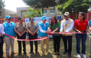 Inauguran moderno parque con mini gimnasios y juegos infantiles con el acero de más de 6 mil armas fundidas