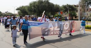 Callao: Poder Judicial organizó una caminata «No a la violencia» para hacer un llamado a la ciudadanía a frenar este problema social