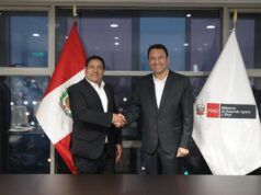 Gilmer Horna se reunió con el ministro Manero para garantizar la ejecución del proyecto de irrigación Amojao