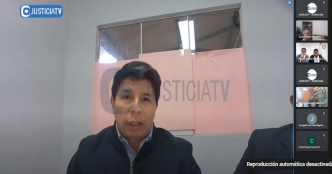 Poder Judicial realizará el 9 de mayo la audiencia de control de acusación del ex presidente Pedro Castillo