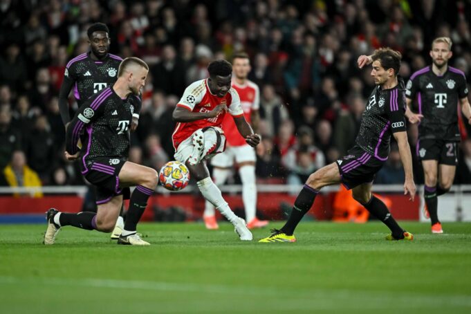 Arsenal y Bayern Múnich terminaron igualados 2-2 en Cuartos de Final de Champions